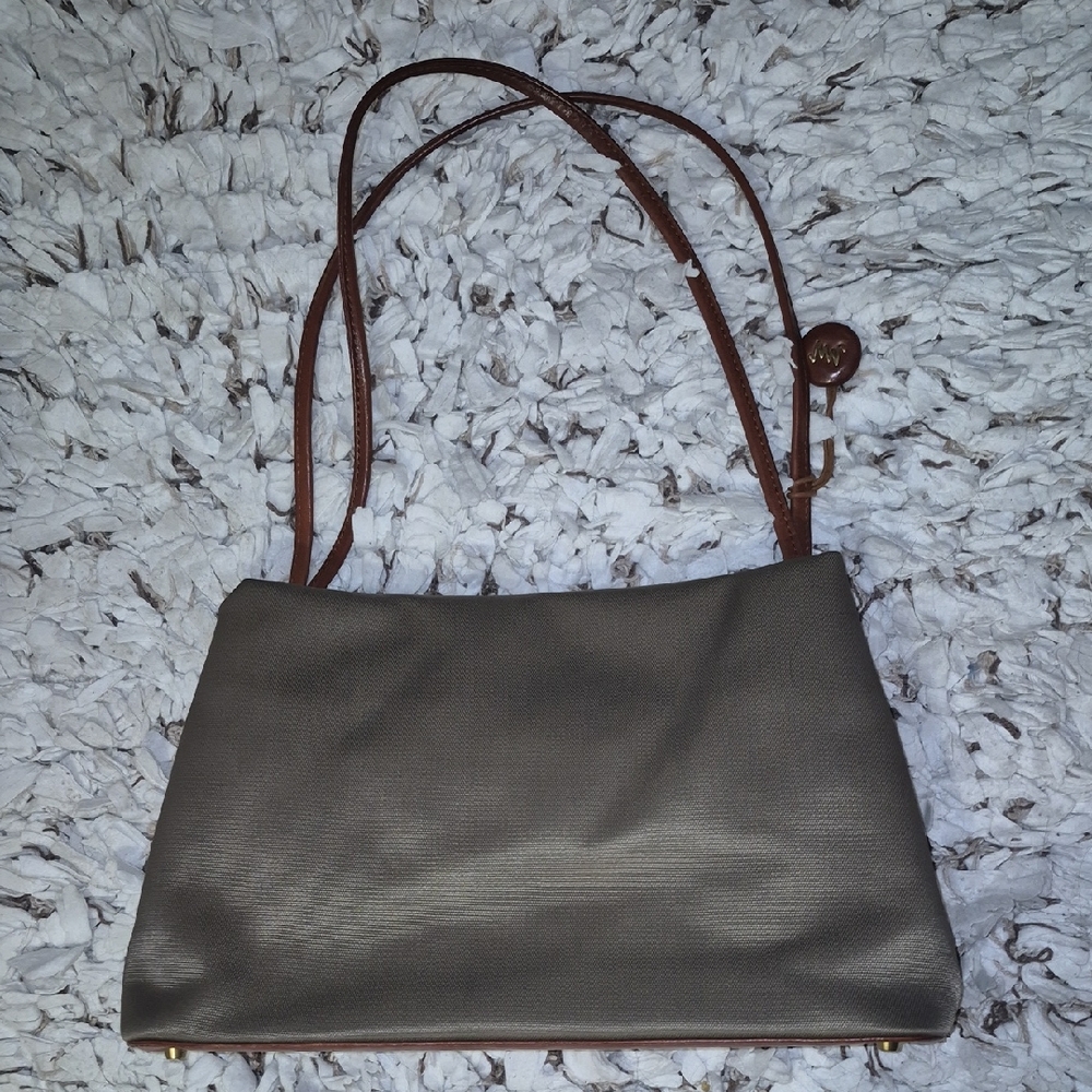 Monsac Green and Brown Shoulder Bag
